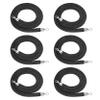 Stanchion Barrier Rope with Polished Hooks, 155 cm, Silver, 6-Pack view 1
