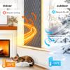 FOELANNE Magnetic Thermal Door Curtain, Oxford Fabric, Cotton-Filled, Heat-Insulating, Black, W190 × H260 cm view 2