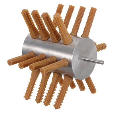 Stainless Steel and Rubber Poultry Plucker with Drill Attachment