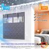 FOELANNE Magnetic Thermal Curtain, Oxford Cotton Door and Window Curtain, Multicolor, Black, W200 × H120 cm view 4