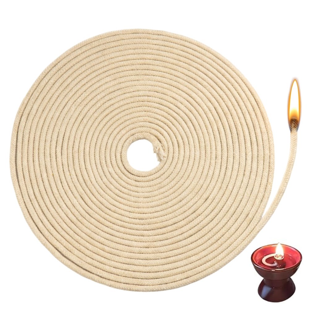 Cotton Wick for Lamps 10m x 4mm