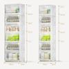 Slim Rolling Storage Cabinet with Doors and Wheels, Vertical, Space-Saving Multi-Purpose Cart view 2
