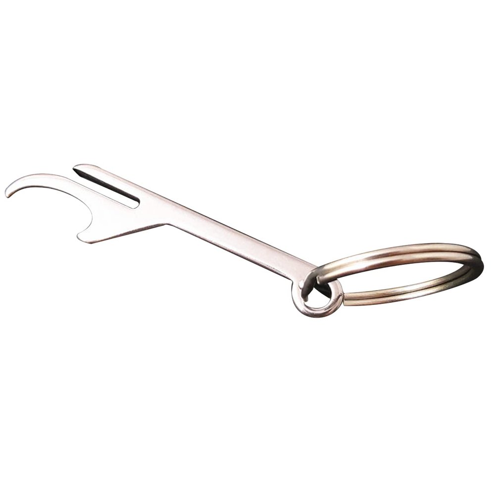 Stainless Steel Beer Bottle Opener Keychain