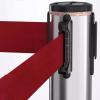 Crowd Control Stanchions for Ropes and Red Carpets, Stainless Steel, Black/Silver, Water-Filled Base, 5 m Height view 3