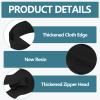 2-Pack Plastic Zippers, Double Slider #5 Two-Way Separating Zippers for DIY Projects view 4