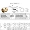 Graphite Copper Bushings, 1 Pc., 32 mm ID, Oil-Free Self-Lubricating Graphite Brass Bearing Sleeve, 42 mm OD, 10–100 mm Height, JDB Bearing Bushing (32 x 40 x 32 mm) view 4