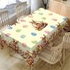 Easter Bunny and Egg Tablecloth, Floral Pattern, 140 x 140 cm Square view 1