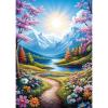 NEWENMO Spring Landscape Diamond Painting Full Drill view 1