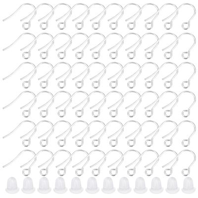 Beebeecraft 100 Surgical Steel Earring Hooks