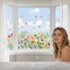 Window Stickers for Glass | Colorful Spring Flower Bouquet view 2
