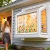 Window Stickers for Glass | Colorful Spring Flower Bouquet view 3