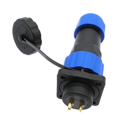 SP20 Flange-Mount Connector Receptacle, 4 Holes, IP68, 2/3/4/5/6/7/8/9/10/12/14-Pin, 1 Pc (5-Pin)
