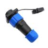 SP20 Flange-Mount Connector Receptacle, 4 Holes, IP68, 2/3/4/5/6/7/8/9/10/12/14-Pin, 1 Pc (5-Pin) view 3