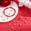 Beebeecraft 1 Box 30Pcs 18K Gold-Plated Heart Beads view 4