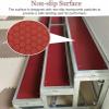 Foldable Metal Choir Riser, Red, Slip-Resistant view 3