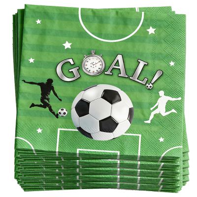 40 Pack Soccer 2026 Party Napkins