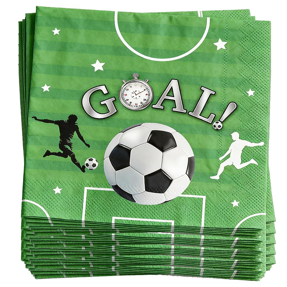 40 Pack Soccer 2026 Party Napkins