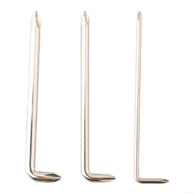 L-Screwdriver for Tight Spaces and Short Distances, Elbow-Bend Short Arm Tool, Compatible with Various Bits (3-Piece Set)