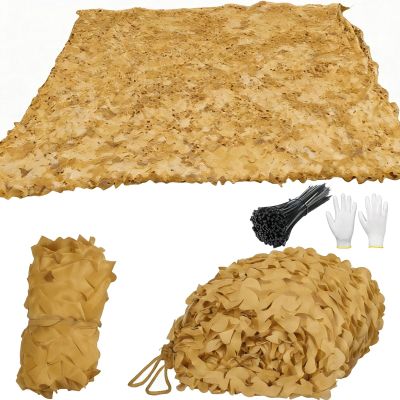 Lightweight Camouflage Net, Military Camo Net 1.5x2m, 2x8m, 4x5m, 5x7m, 6x6m, 7x10m, 10x10m for Sun Protection, Hunting, Camping and Outdoor Use (W5.5xH11m)