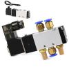 ZXTIIEUF 4V110-06 1/8 Pneumatic Solenoid Valve, 5-Way 2-Position, DC 24V view 1