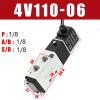 ZXTIIEUF 4V110-06 1/8 Pneumatic Solenoid Valve, 5-Way 2-Position, DC 24V view 2