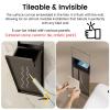 JYHHCYS Recessed Toilet Paper Holder, Trash Bin & Toilet Brush Cabinet view 4