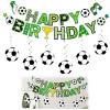 Soccer Birthday Decorations for Boys with Happy Birthday Garland, 7-Piece Set view 1