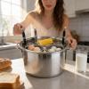 Stainless Steel Spaghetti Pot with Strainer Insert view 4