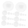 YARNOW 40-Piece Round Clear Acrylic Miniature Bases, Sturdy and Reliable for DIY Crafts and Small Model Figures view 1