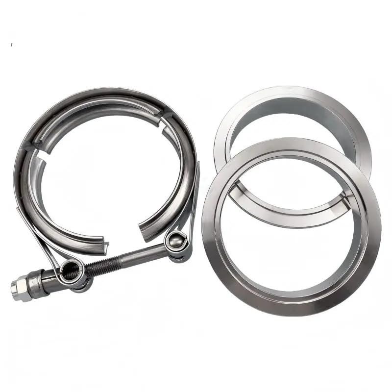 V-Band Clamp, Male/Female Flange Set, 304 Stainless Steel, Multiple Sizes (1.75 in)