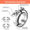 V-Band Clamp, Male/Female Flange Set, 304 Stainless Steel, Multiple Sizes (1.75 in) view 3