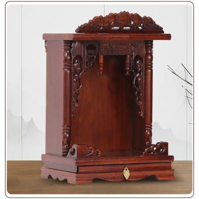Solid Wood Buddha Altar Cabinet with Drawer