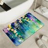 OBASDFD Watercolor Wildflower Bath Mat, Non-Slip Diatomaceous Earth Stone Mat, Quick-Drying and Absorbent (#41, 17 x 27.5 in / 43 x 70 cm) view 2