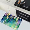 OBASDFD Watercolor Wildflower Bath Mat, Non-Slip Diatomaceous Earth Stone Mat, Quick-Drying and Absorbent (#41, 17 x 27.5 in / 43 x 70 cm) view 4