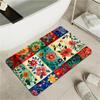 OBASDFD Diatomite Bath Mat with Abstract Lines and Gradient, Non-Slip, Quick-Drying, 43 x 70 cm (#43) view 1