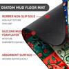 OBASDFD Diatomite Bath Mat with Abstract Lines and Gradient, Non-Slip, Quick-Drying, 43 x 70 cm (#43) view 2