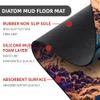 OBASDFD Diatomaceous Earth Bath Mat, Non-Slip, Highly Absorbent, Fast-Drying Bathroom Rug with Abstract Curved Design (#35, 16 x 24 in / 40 x 60 cm) view 2