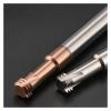1-Piece 60° 3-Flute Carbide Thread Mill, M1.2/.6, M2/.5, M3, M4, M5, M6, M8, for CNC Aluminum and Steel Threading (M1.4 × 0.3, D4, Aluminum, 3T) view 2