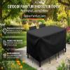 MaKYSS Waterproof Outdoor Furniture Cover, 325 x 50 x 30 cm, 420D Oxford Polyester, Black view 2