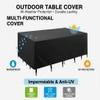 MaKYSS Waterproof Outdoor Furniture Cover, 325 x 50 x 30 cm, 420D Oxford Polyester, Black view 3