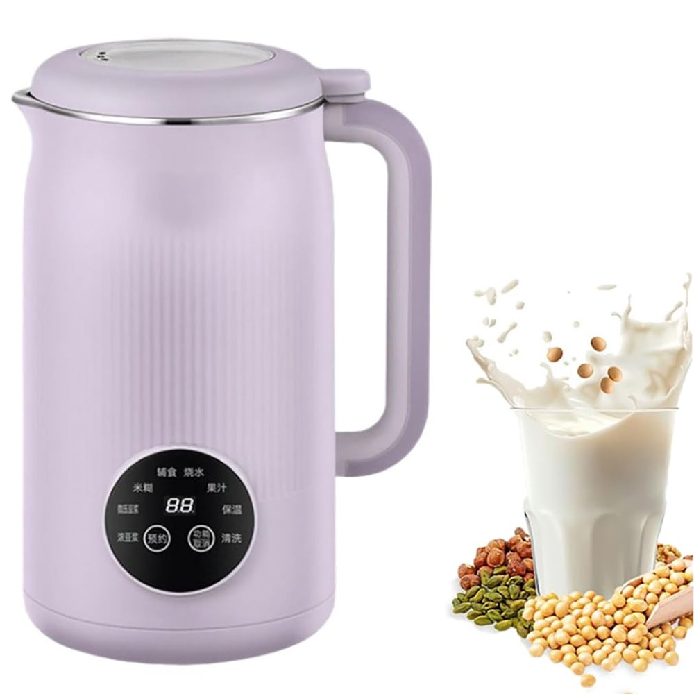 Nut Milk Maker, Automatic Soy Milk Maker with 18-Hour Smart Reservation and Automatic Cleaning for Homemade Plant-Based Milk