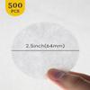 500pcs Coffee Filter Papers, 64mm Compatible with AeroPress, Disposable & Round Paper Filters, White view 2