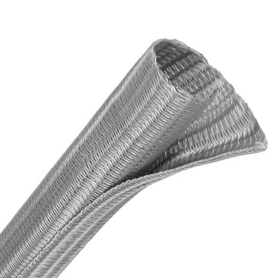 Self-Closing Cable Sleeve, Gray, 10 mm, 3 m Long