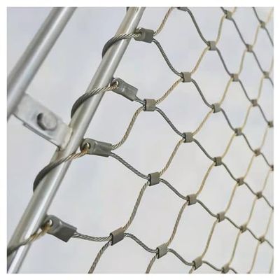 Flexible Stainless Steel Cable Mesh, Durable 304 Wire Mesh for Safety Fences, Balcony and Stair Fall Protection, and Animal Barriers