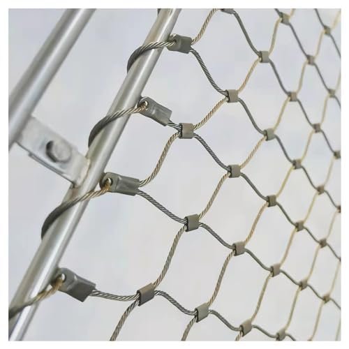 Flexible Stainless Steel Cable Mesh, Durable 304 Wire Mesh for Safety Fences, Balcony and Stair Fall Protection, and Animal Barriers