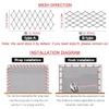 Flexible Stainless Steel Cable Mesh, Durable 304 Wire Mesh for Safety Fences, Balcony and Stair Fall Protection, and Animal Barriers view 2