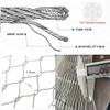 Flexible Stainless Steel Cable Mesh, Durable 304 Wire Mesh for Safety Fences, Balcony and Stair Fall Protection, and Animal Barriers view 3