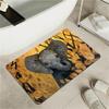 OBASDFD Diatomaceous Earth Bath Mat with Black Cat, Stars and Moon, Non-Slip, Absorbent, Quick-Drying, for Bathroom and Kitchen (#35, 17 x 27.5 in / 43 x 70 cm) view 1