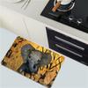 OBASDFD Diatomaceous Earth Bath Mat with Black Cat, Stars and Moon, Non-Slip, Absorbent, Quick-Drying, for Bathroom and Kitchen (#35, 17 x 27.5 in / 43 x 70 cm) view 4
