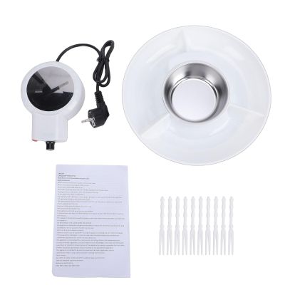OVAQUIXI Electric Fondue Pot Set with 10 Forks and Removable Serving Tray